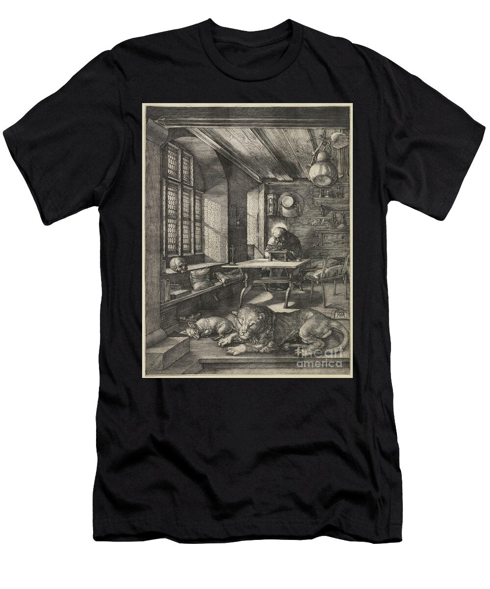 Saint Jerome in His Study 1514 Engraving Albrecht Drer or Duerer T-Shirt