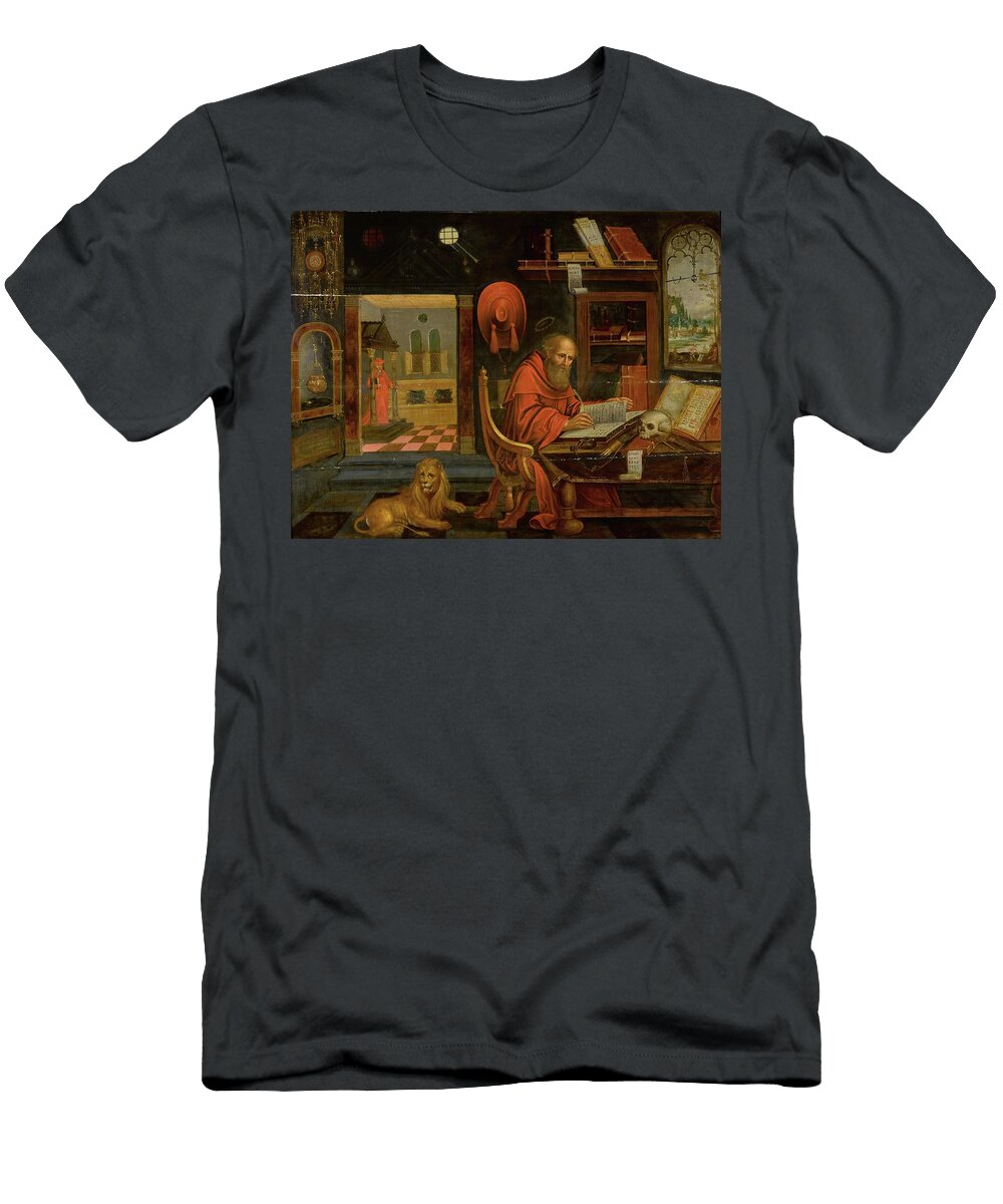 Saint Jerome in His Study with the Lion Circa Antwerp School T-Shirt