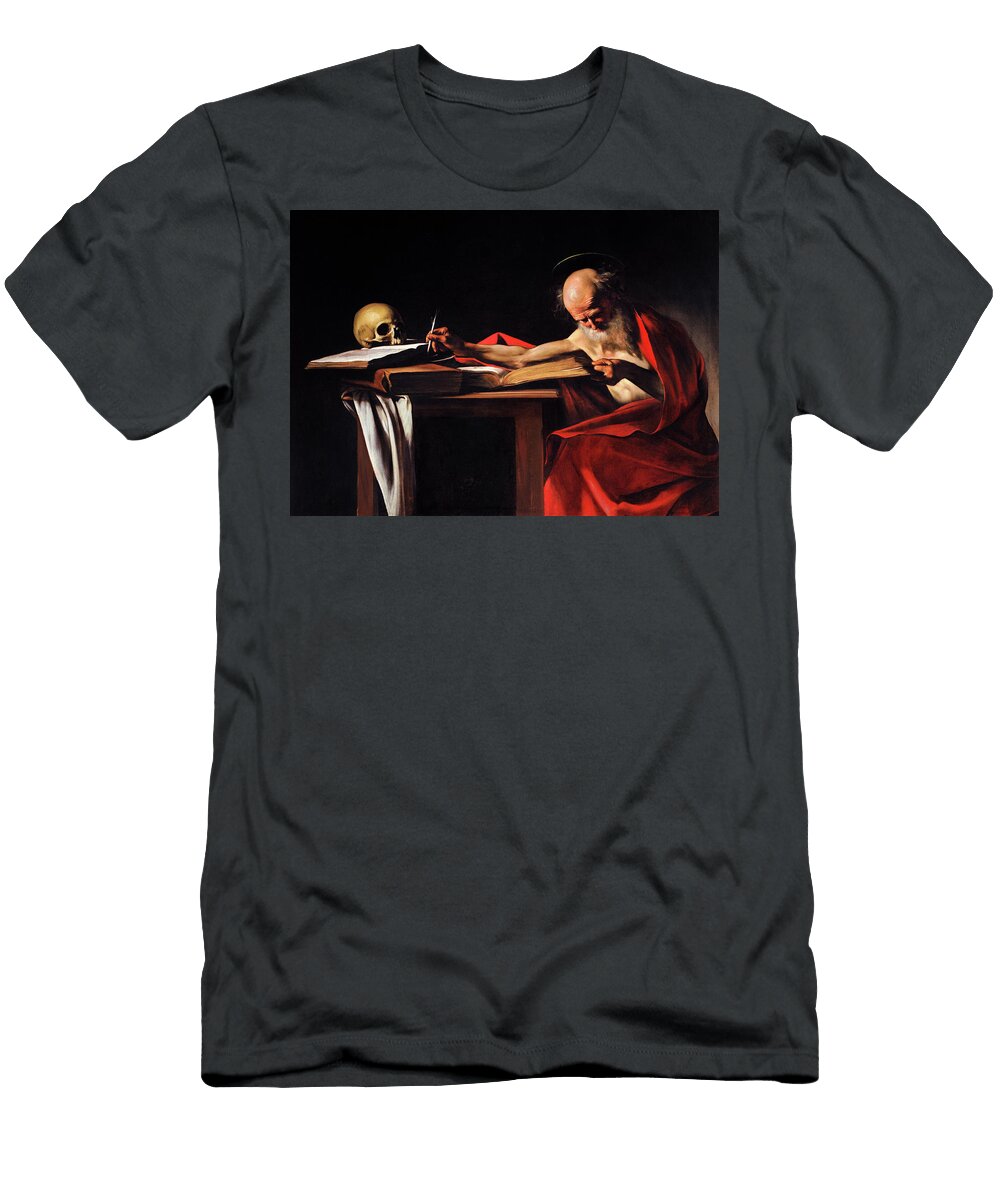 Saint Jerome Writing 1605 Caravaggio T-Shirt