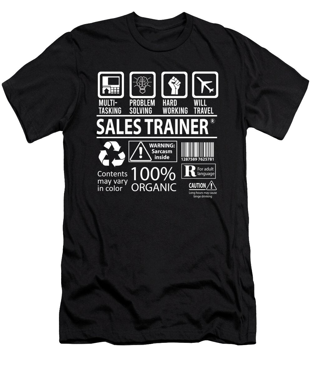 Sales Trainer Multitasking Job Title Gift Item Shi Hu Kang T-Shirt