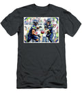 Sam Darnold 14 of the Seattle Seahawks Hands the Ball to Kenneth Walker Iii 9 During Super Bowl Robert Williams T-Shirt