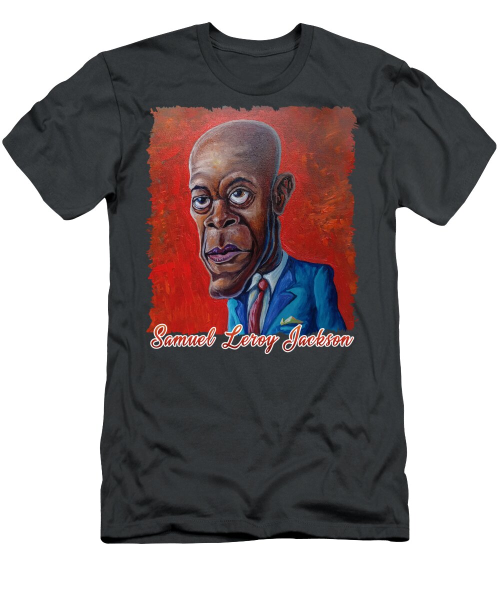 Samuel Jackson Caricature Anthony Mwangi T-Shirt