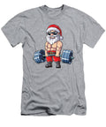Santa Weightlifting Christmas Fitness Gym Deadlift Xmas Men Kayley Addis T-Shirt