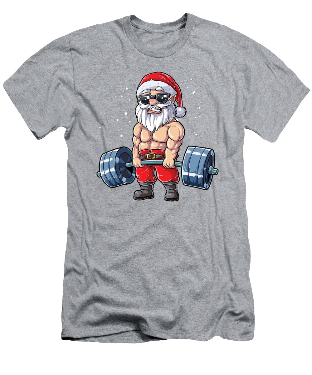 Santa Weightlifting Fitness Gym Deadlift Xmas Men for Christmas Present Andrax Oryn T-Shirt