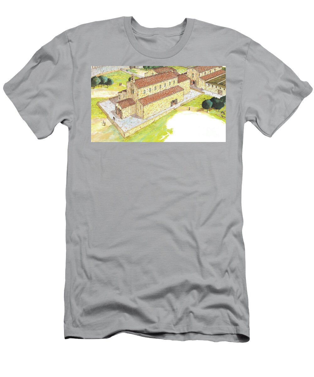 Santiago De Compostela 9th Century Shrine Reconstruction Spain Fernando Aznar Cenamor T-Shirt