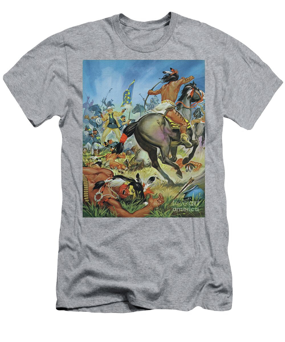 Scene From Custers Last Stand Angus Mcbride T-Shirt