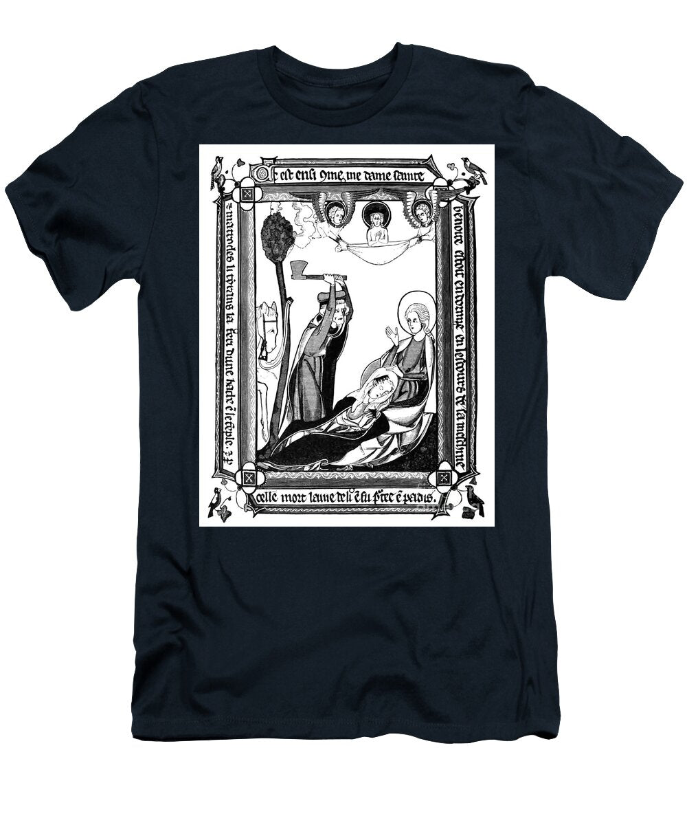 Scene of the Martyrdom of Saint Benedicta E1 Historic Illustrations T-Shirt