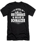 Schnauzer Lover Rather Be Outdoors Quote Dusan Vrdelja T-Shirt