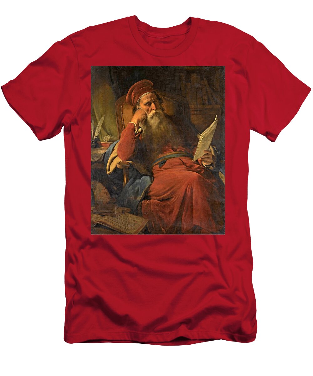 Scholar in His Study Friedrich Von Amerling T-Shirt