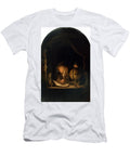 Scholar Studying By Candlelight Orca Art Gallery T-Shirt