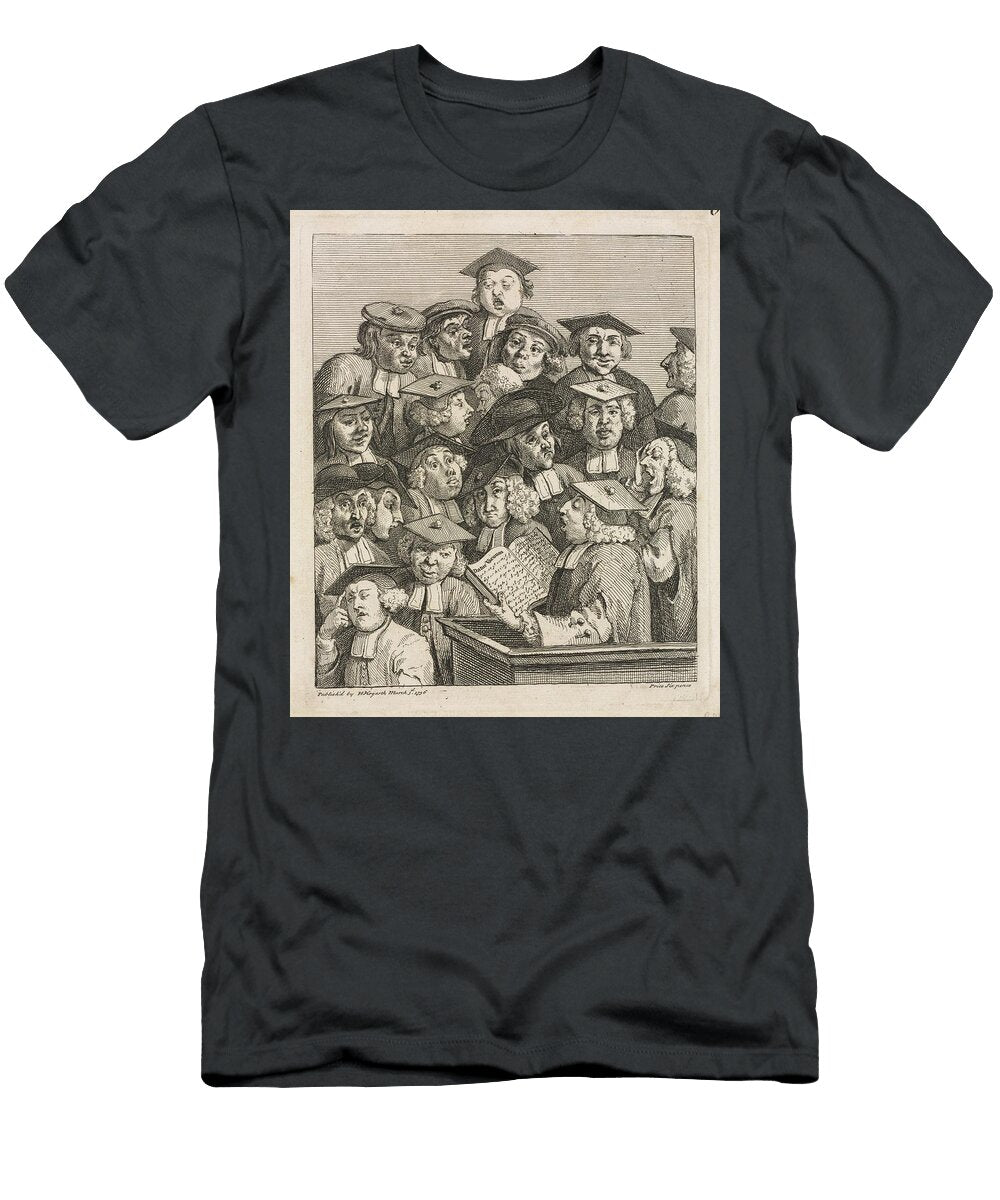 Scholars At a Lecture 1736 1737 William Hogarth British 1697 1764 Bahar Asar T-Shirt