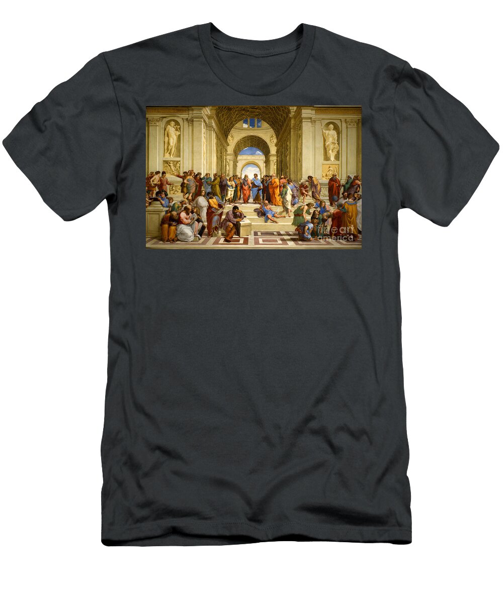 School of Athens Gathering Raffaello Sanzio Da Urbino T-Shirt