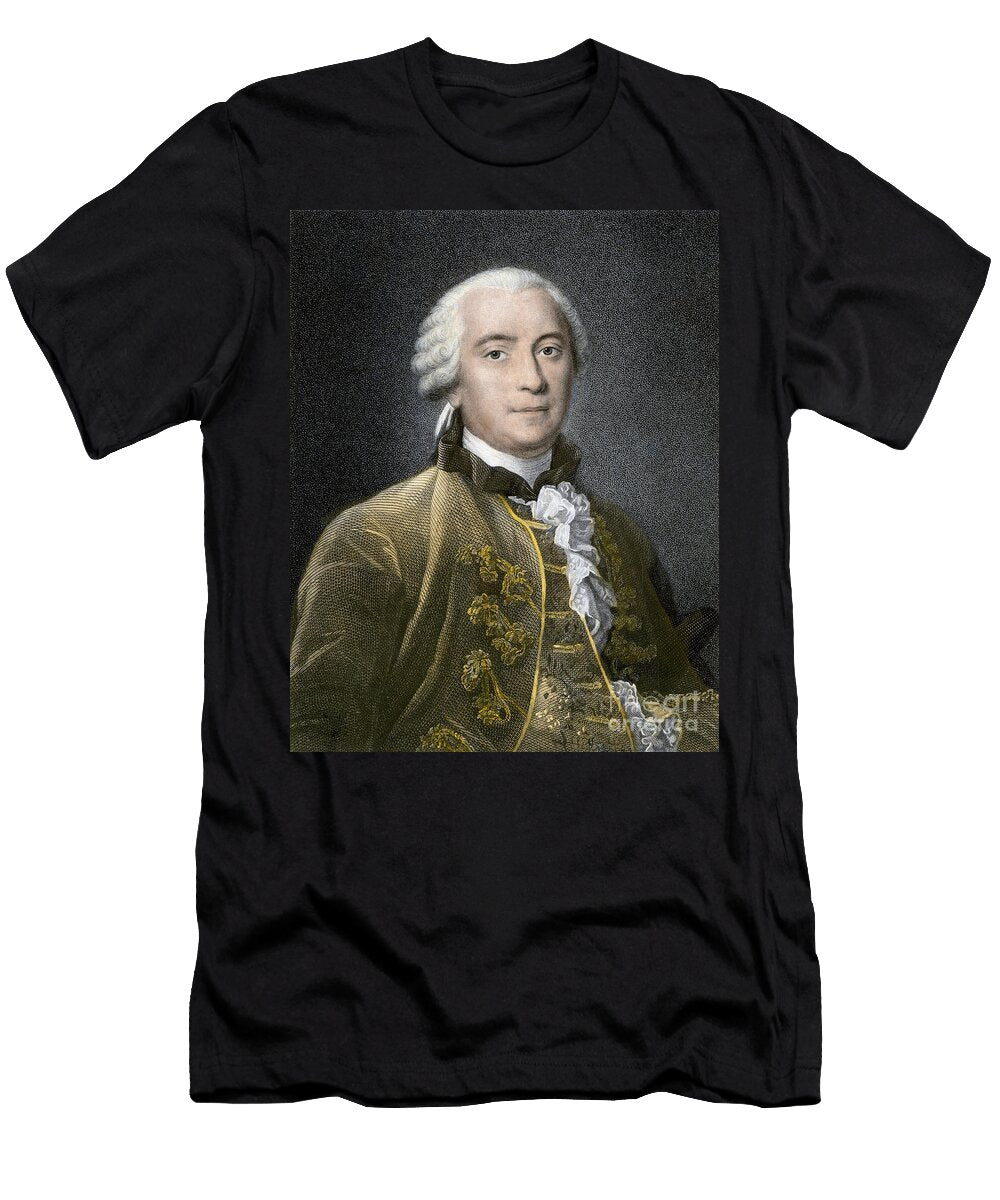 Sciences and Scholars Portrait of Georges Louis Leclerc Count of Buffon 1707 1788 French Naturalist American School T-Shirt
