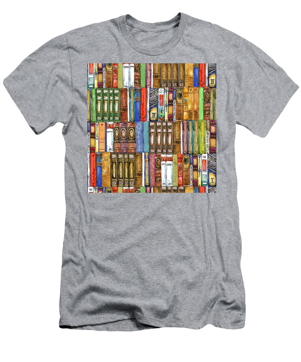 Seamless Pattern with Books Julien T-Shirt