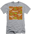 Seamless Pattern with Cheetahs and Leaves Liem Duy T-Shirt