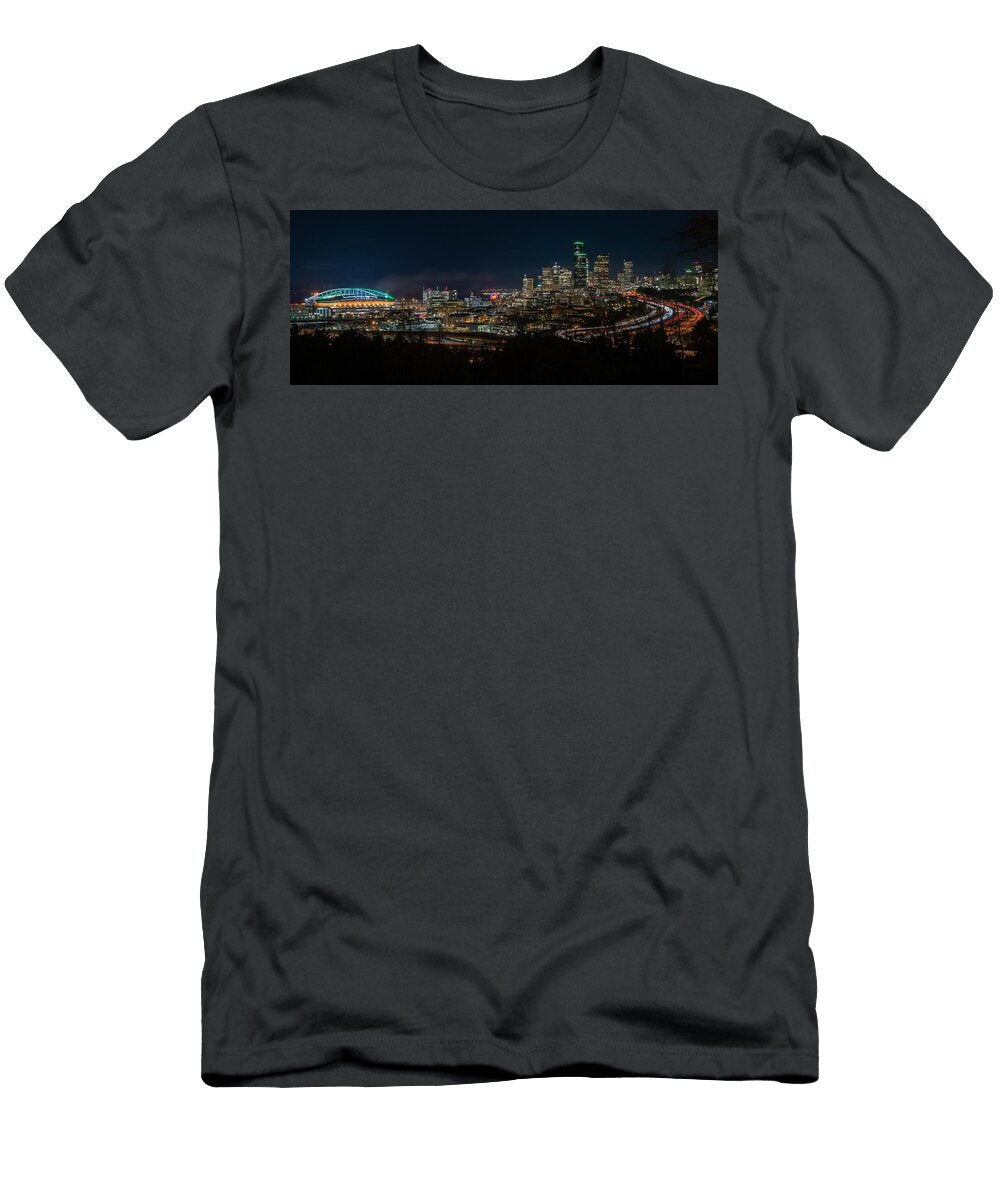 Seattle in the Dark Va Davis Photography T-Shirt