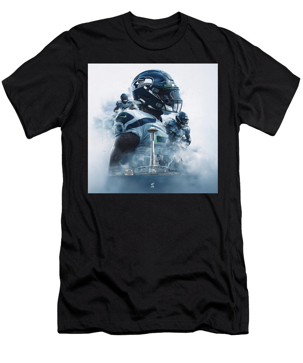 Seattle Seahawks Football Spirit Rising Athena Mckinzie T-Shirt