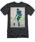 Seattle Seahawks Kicker Football Player Paint Splatters Abstract Portrait Design Turnpike T-Shirt