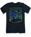 Seattle Seahawks Lumen Field Night Scene Kevin Walker and Pixel Reverie T-Shirt