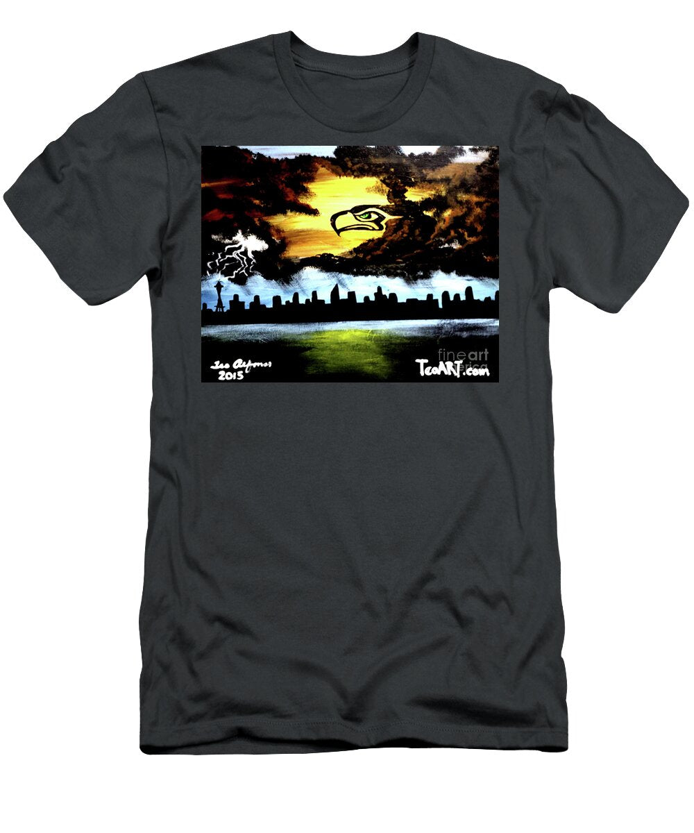 Seattle Seahawks Storm Art Teo Alfonso T-Shirt