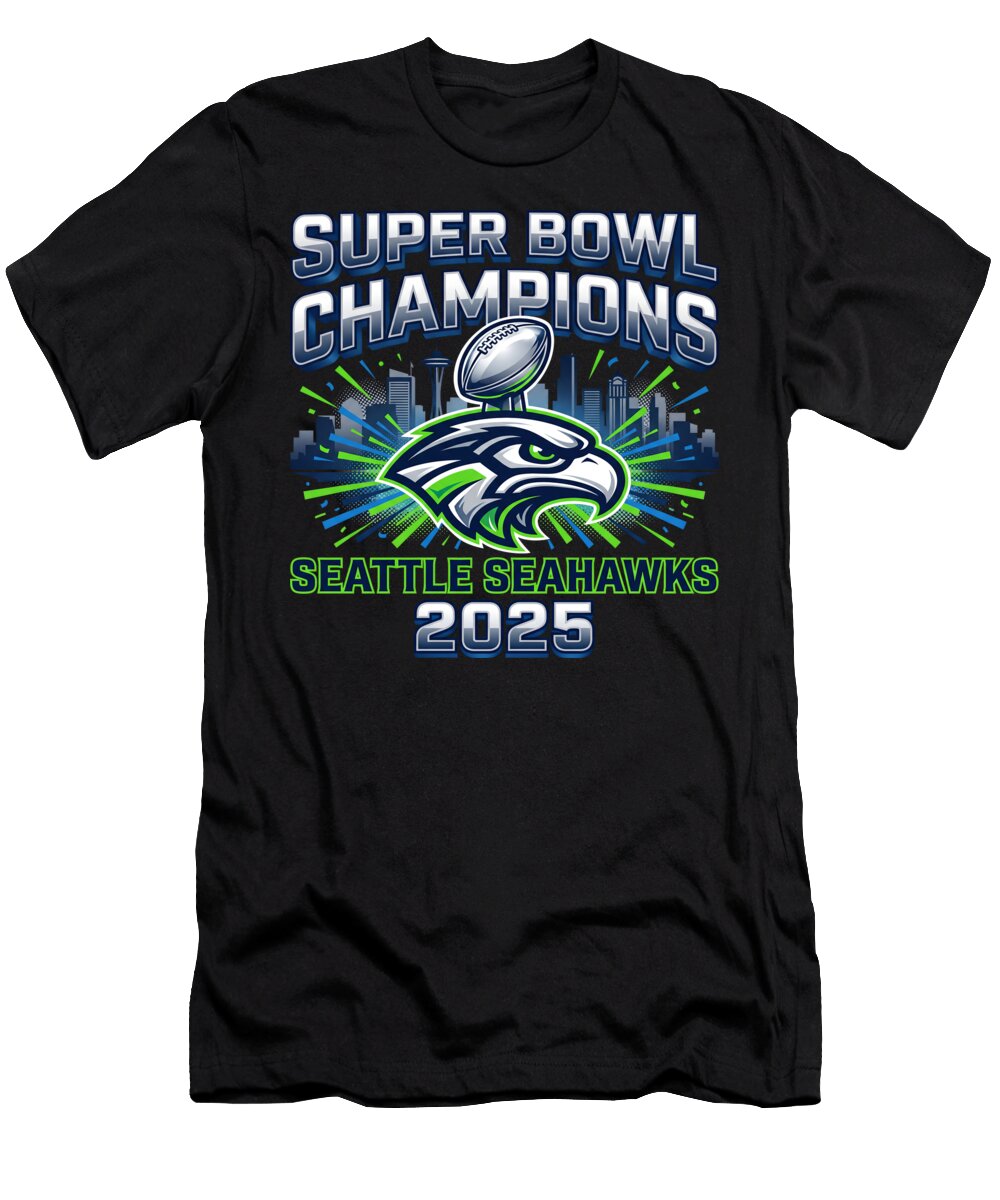Seattle Seahawks Super Bowl Champions 2025 Viral Guy T-Shirt