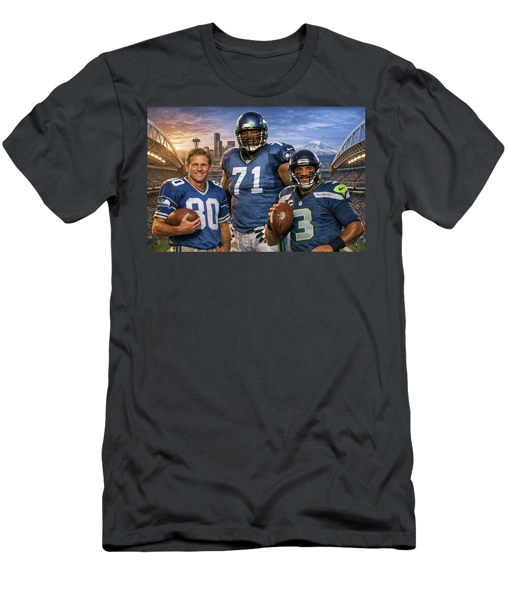 Seattle Seahawks Top 3 All Time for Real All Sports T-Shirt