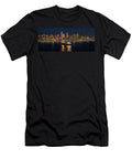 Seattle Skyline At Night with Waterfront and Ship Seahawks Super Bowl Celebration Reflections Mike Reid T-Shirt