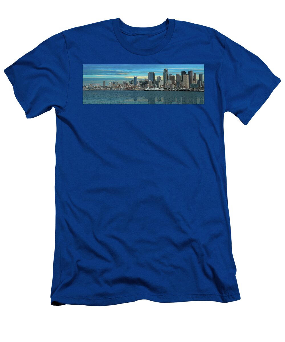 Seattle Washington Skyline Doug Larue T-Shirt