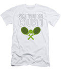 See You in Court Funny Tennis Playing Attorney Gift Kanig Designs T-Shirt