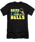 Seize Life By the Bells Funny Fitness Weightlifter Jacob Zelazny T-Shirt