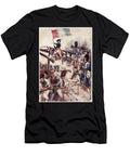 Seizing a Flag He Himself Led His Men Across the Bridge Plate From the Story of France By Mary Macgregor 1920 William Rainey T-Shirt