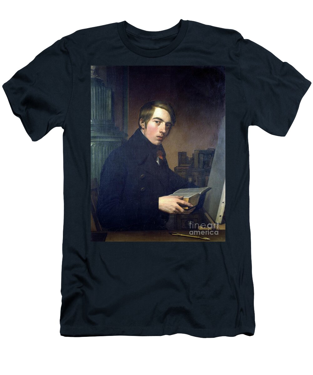 Self Portrait From the Right with a Bible Friedrich Overbeck T-Shirt