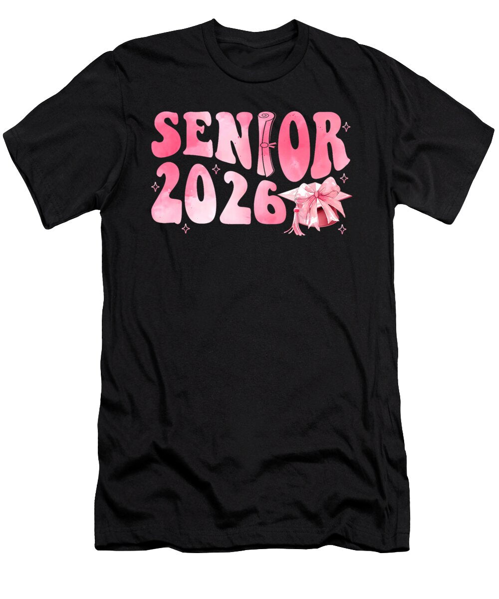 Senior 2026 Coquette Pink Bow Class of 2026 Fun Coami Tacti T-Shirt