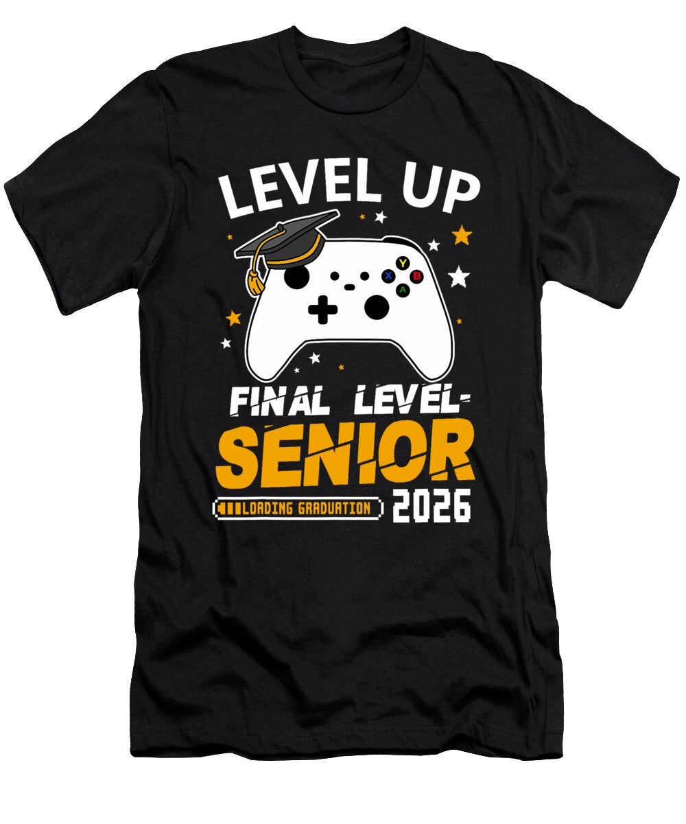 Senior 2026 Level Up Final Graduation Grad Gifts Coami Tacti T-Shirt