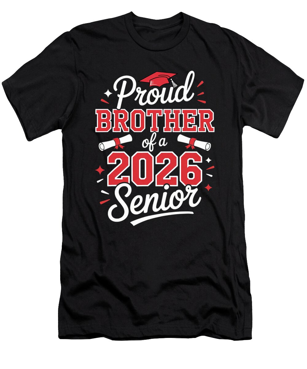 Senior 2026 Proud Brother of a 2026 Senior Fun Coami Tacti T-Shirt