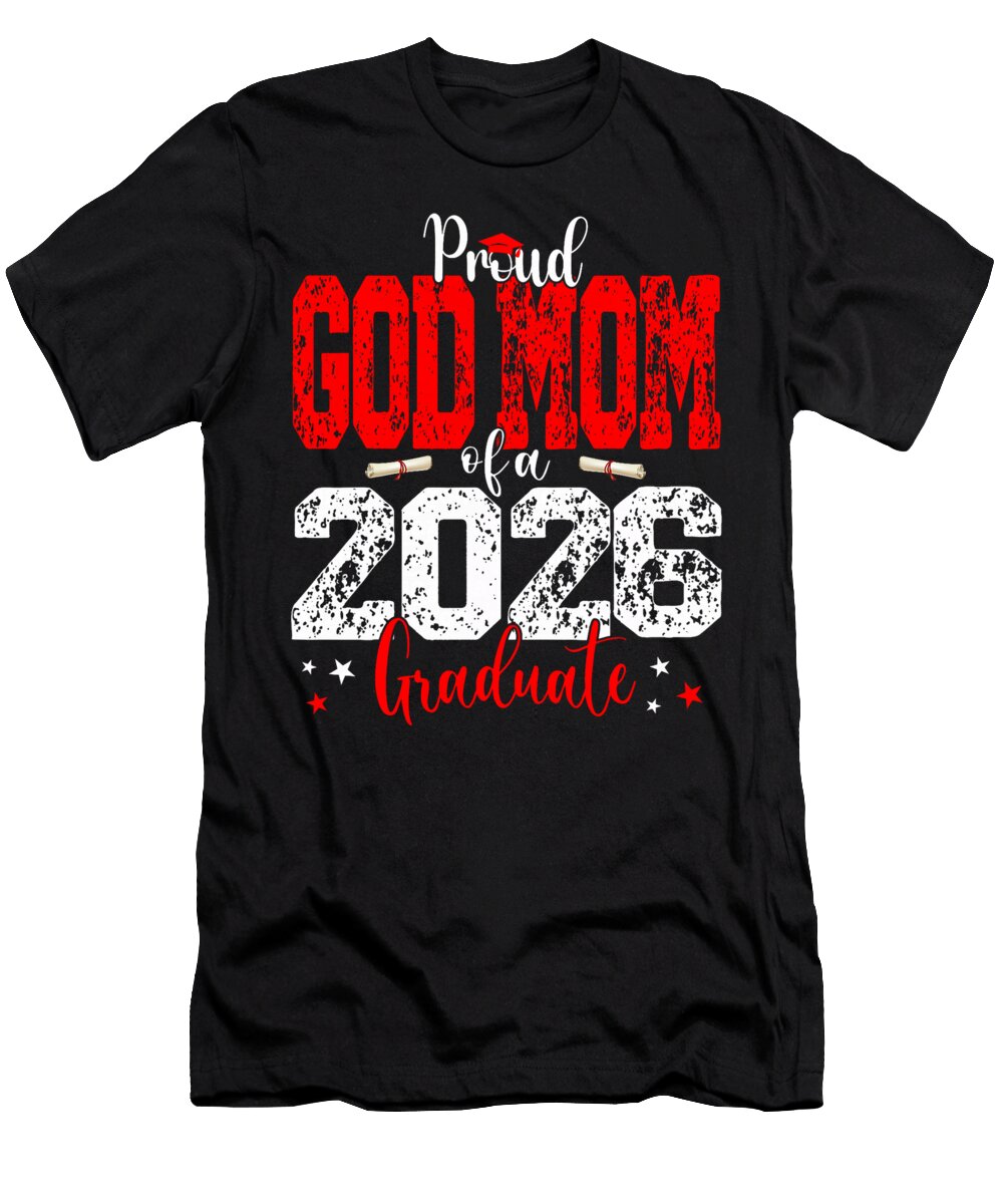Senior 2026 Proud Godmom of a Class of 2026 Coami Tacti T-Shirt