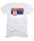 Serbia Flag Psychoshadow Art T-Shirt