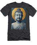 Serene Buddha with Golden Halo Abel Bold T-Shirt