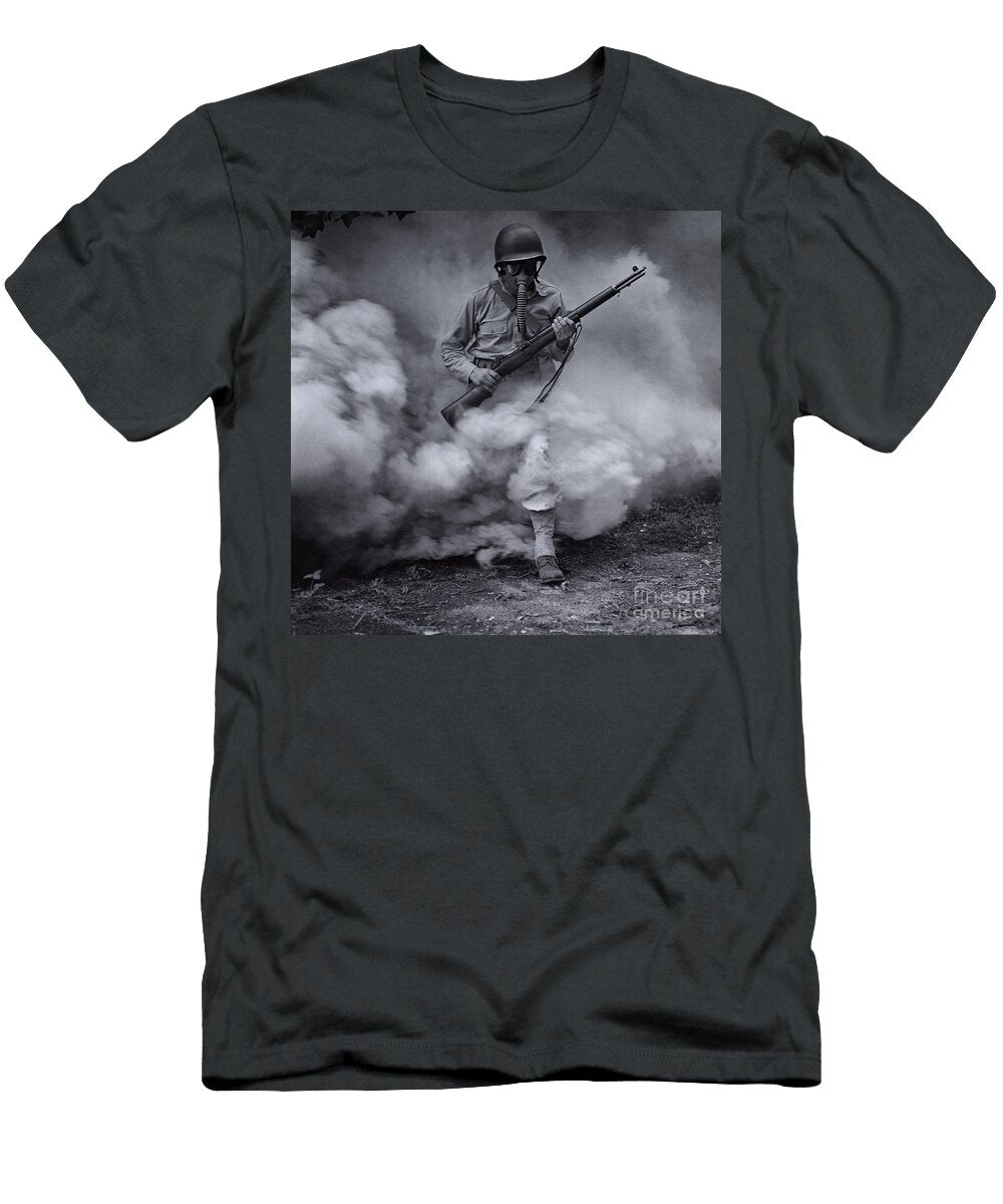 Sergeant in Gas Mask Photo Researchers T-Shirt
