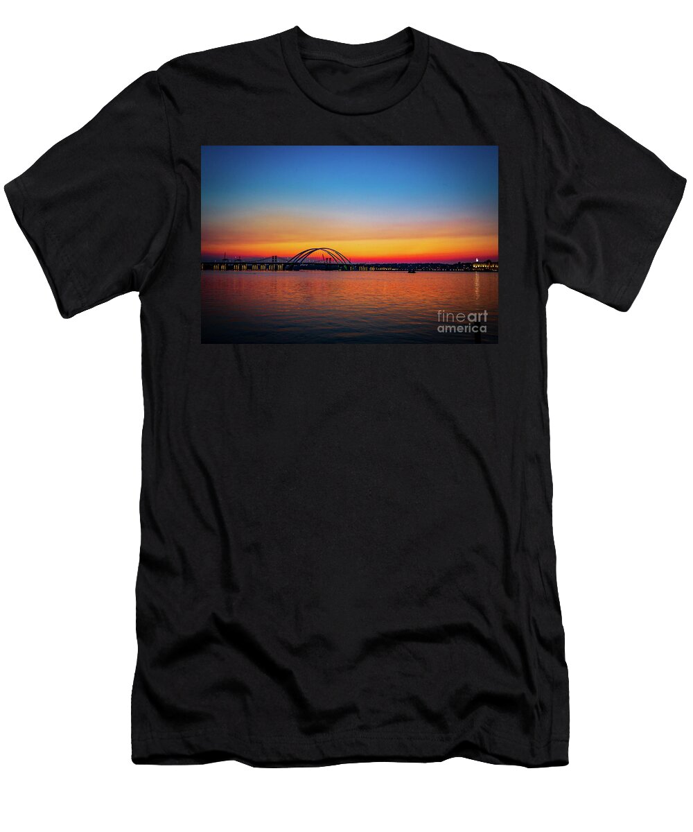 Sergeant John F Baker Jr Bridge I 280 Davenport Over the Mississippi River Scott Cody T-Shirt