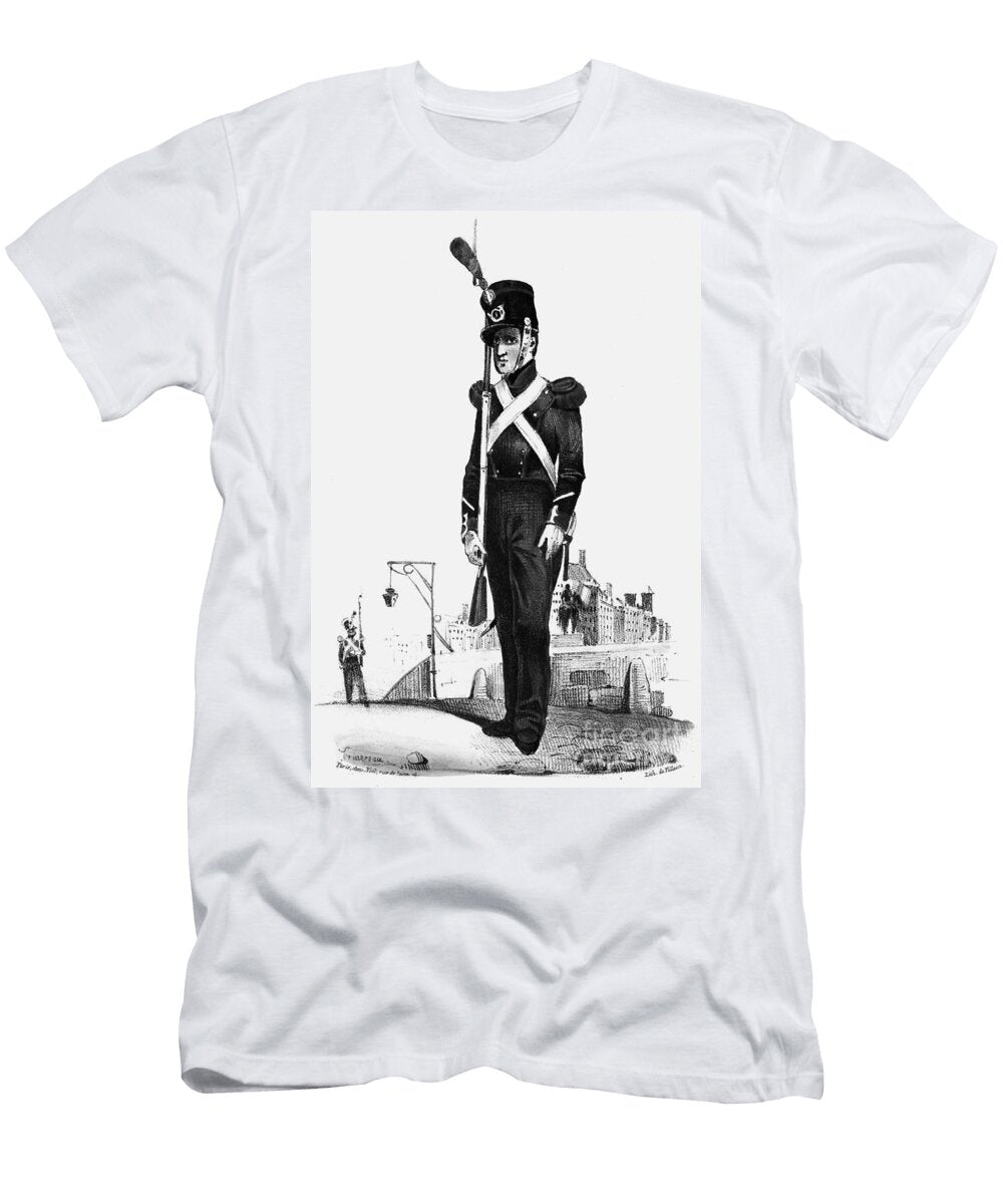 Sergeant of Chasseurs of French National Guard 1840 Engraving Unknown T-Shirt