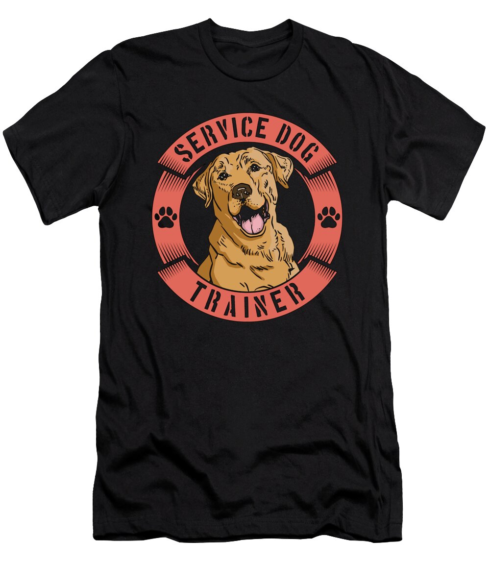 Service Dog Trainer Pet School Trainer Dog Owner Tshirtconcepts Marvin Poppe T-Shirt