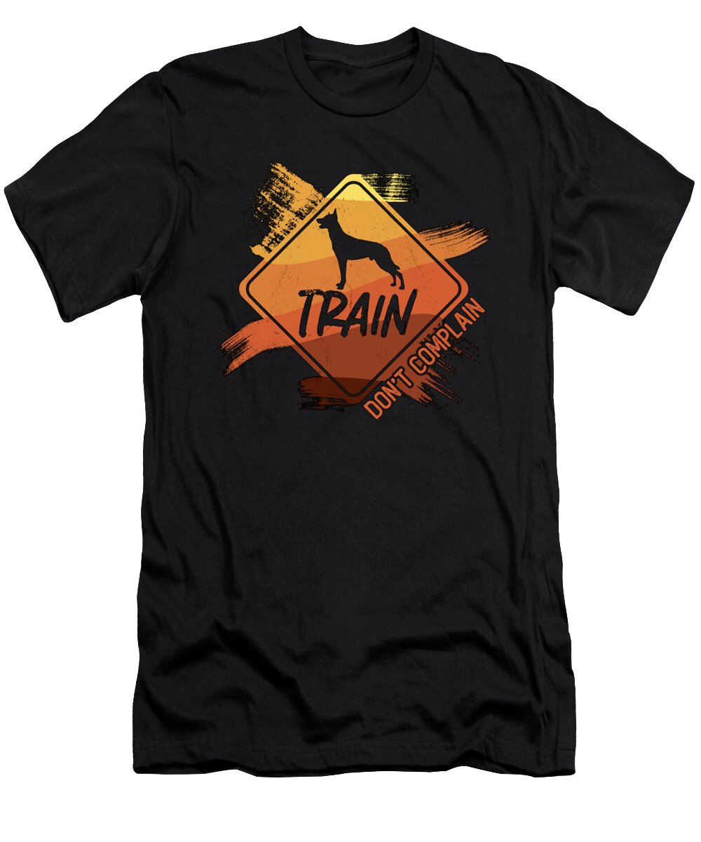Service Dog Trainer Train Dont Complain Dog Owner Tshirtconcepts Marvin Poppe T-Shirt