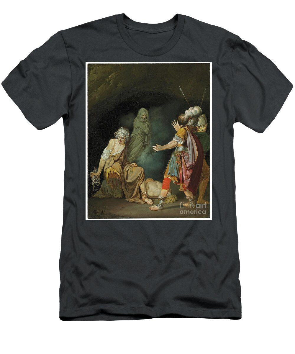 Sextus Pompeius Consulting Erichtho Before the Battle of Pharsalia John Hamilton Mortimer T-Shirt