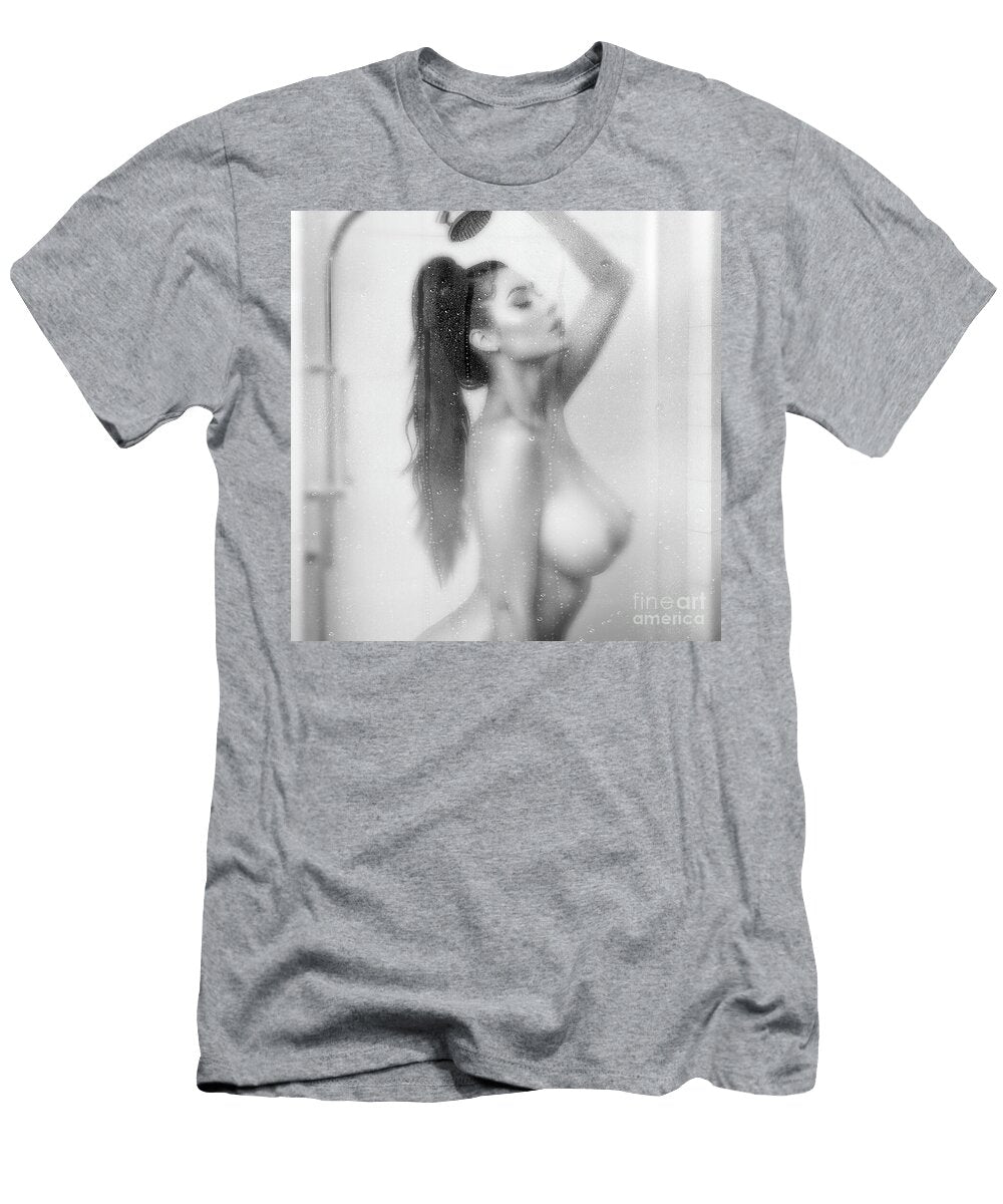 Sexy Brunette Showering Jt Photodesign T-Shirt