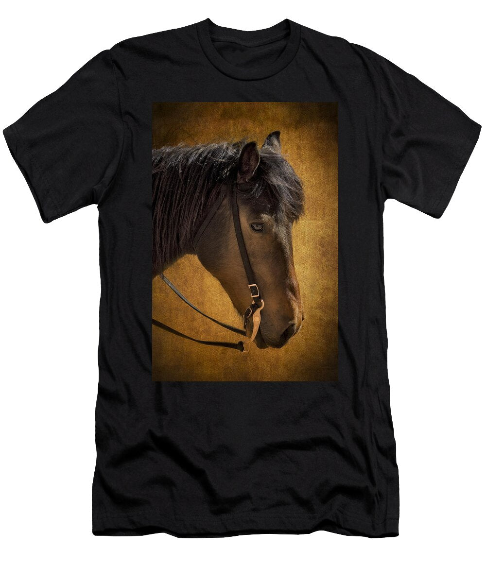 Sheep Herding Horse Portrait Susan Candelario T-Shirt