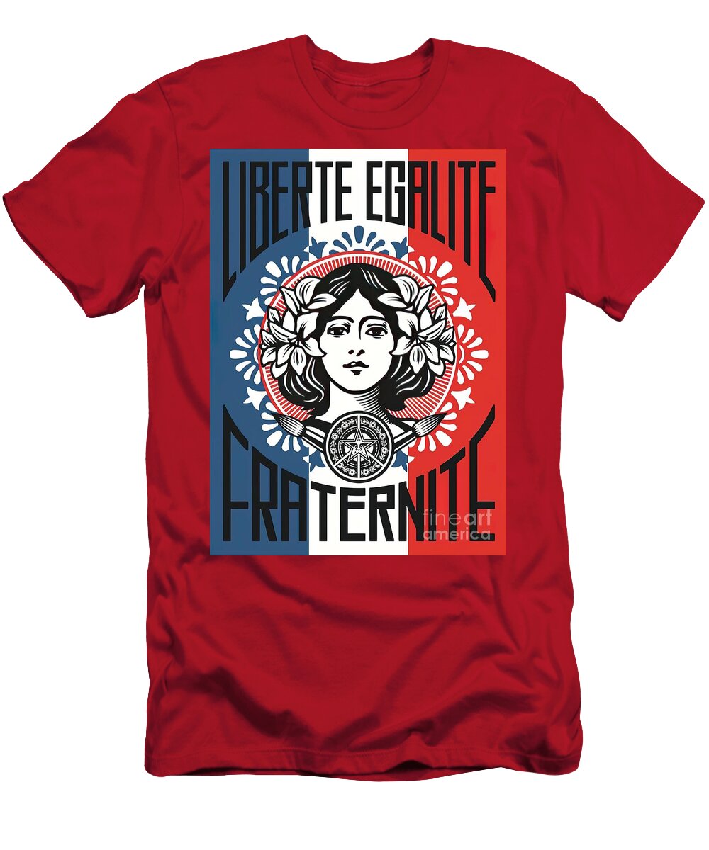 Shepard Liberte Egalite Fraternite Christian Hall T-Shirt