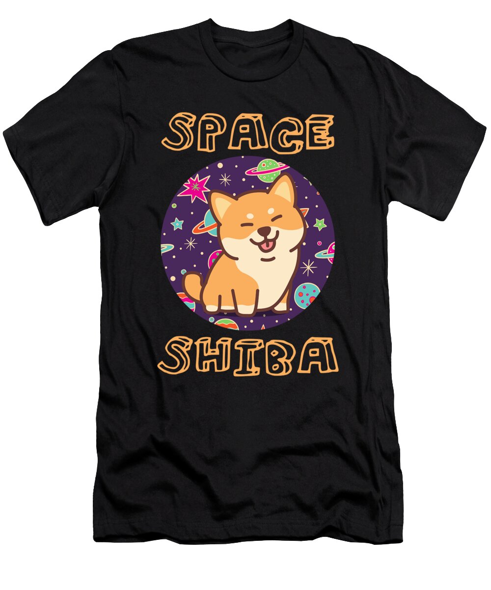Shiba Inu Space Planet Dog Breed Puppy Pet Gift Thomas Larch T-Shirt