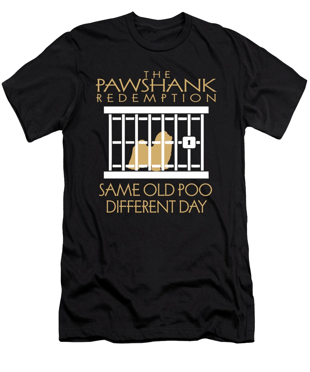 Shih Tzu Same Old Poo Different Day Dusan Vrdelja T-Shirt