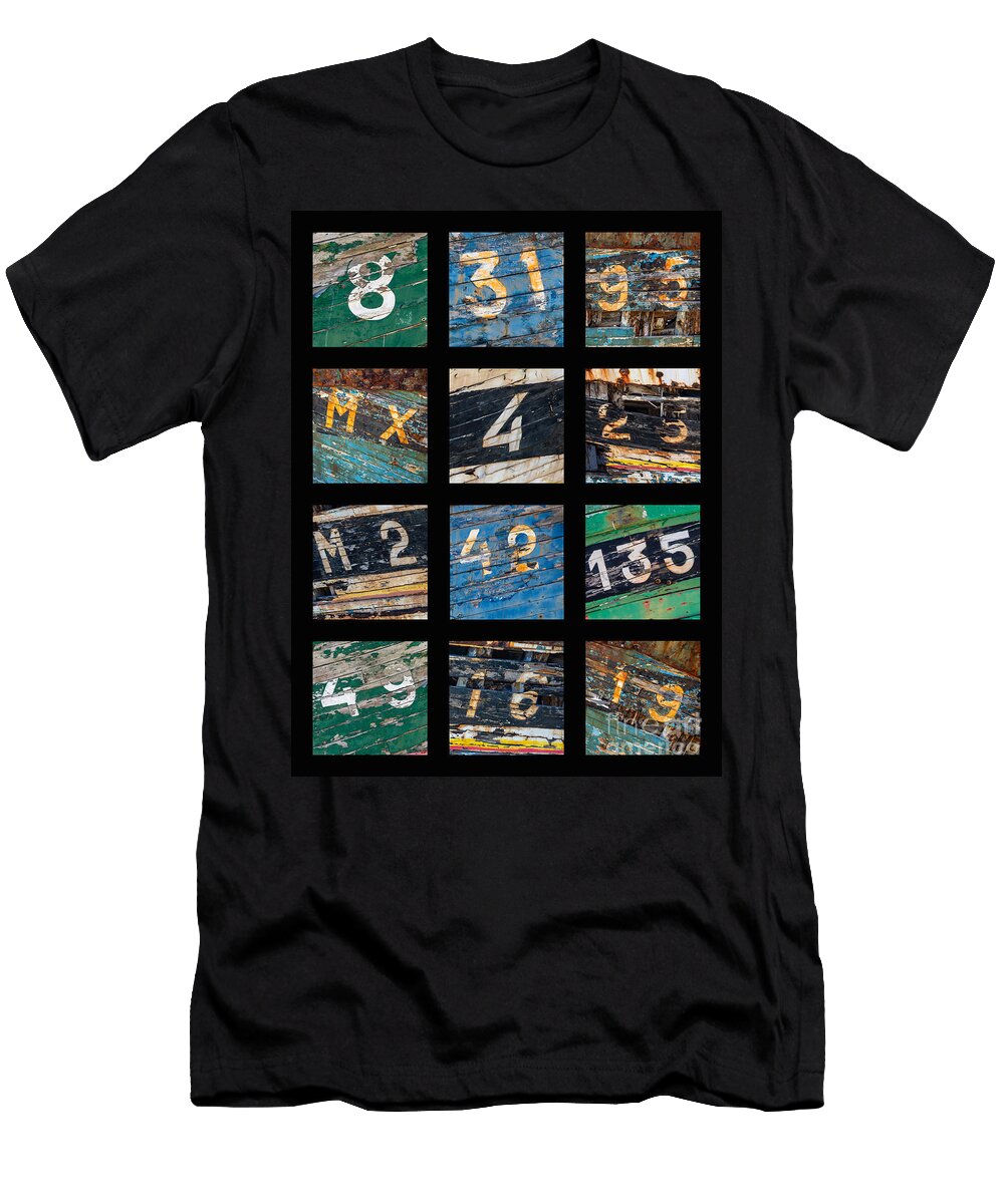 Shipwrecks Numbers Vertical Collage Delphimages Photo Creations T-Shirt